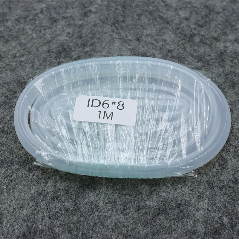 Premium Food Grade Flexible Silicone Rubber Tube - Clear, Transparent, Nontoxic, and Durable