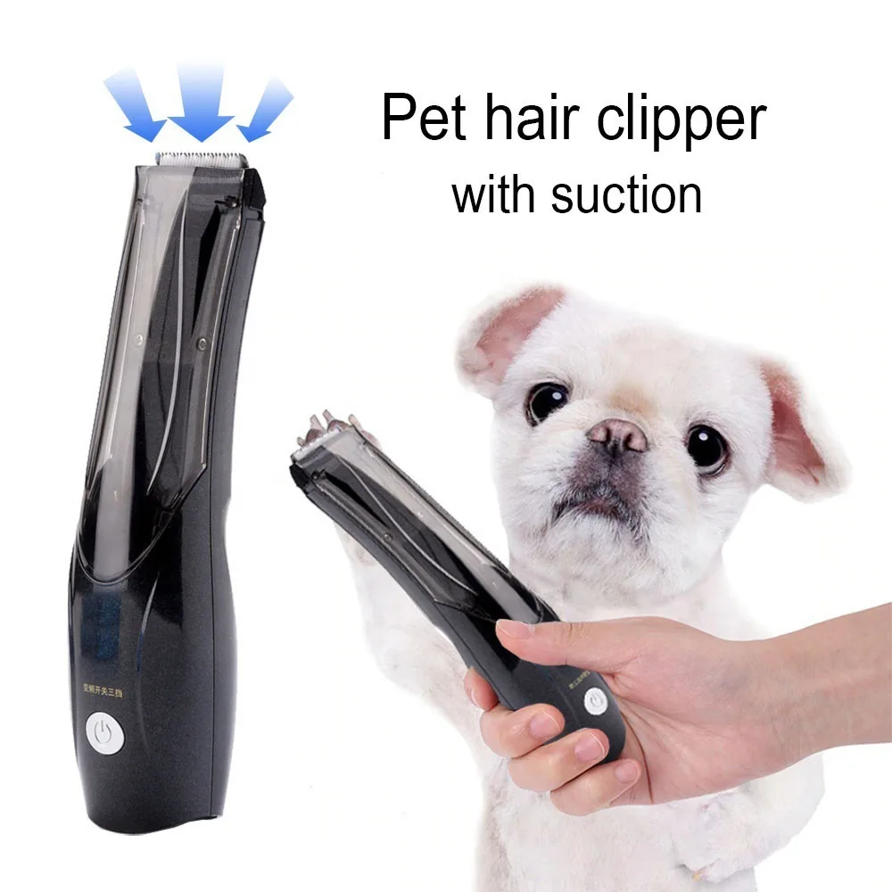 Pet Vacuum Hair Clipper for Dog Cat Hair Trimming