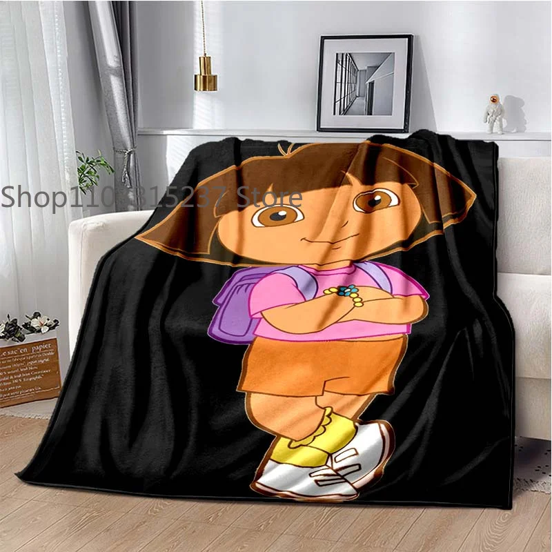 D-Dora the Explorer логотип мультфильм печать одеяло Decke кровать офис автомобиль коленный плед одеяла, музыкальный подарок (art.: 3920c7f516fee) - 3920c7f516fee