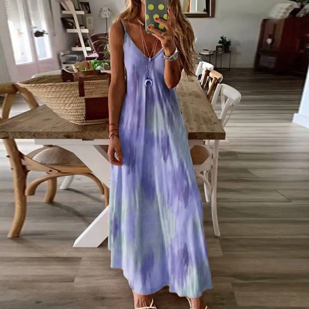 Sexy Dress for Women Clothing 2024 Summer Beach Vacation Camisole Long Floral Skirt Female Elegant Maxi Midi Dress M L XL XXL - Image 3
