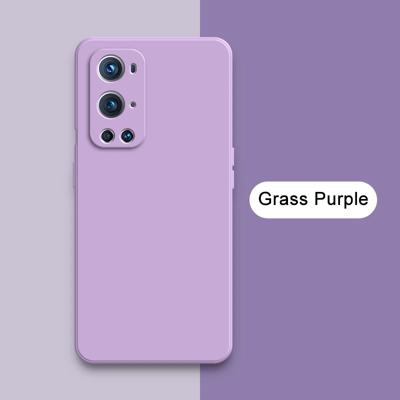 Original Square Liquid Silicone Cute Case with Camera Protection - Soft Back Cover