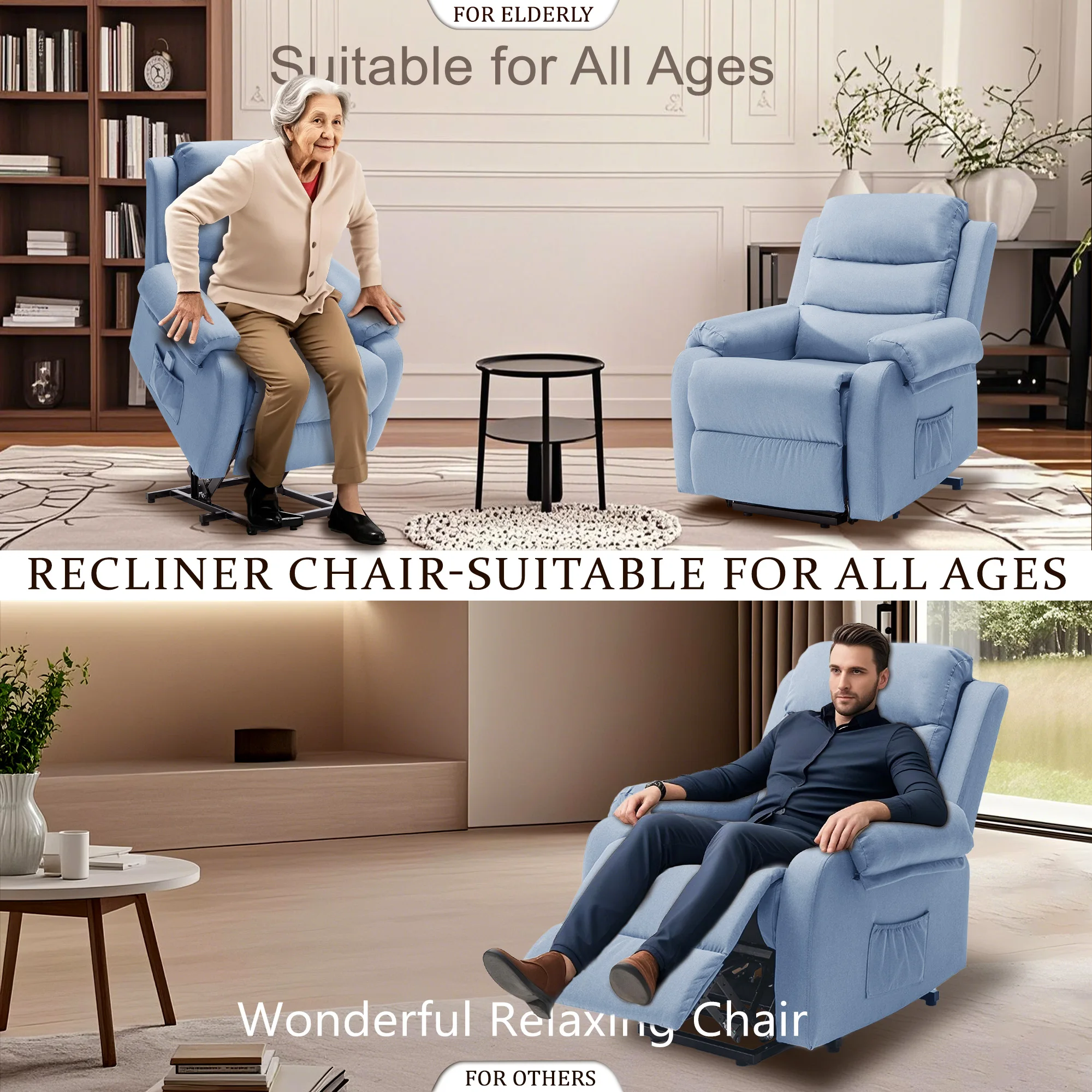 Small Power Lift Recliner Chair 6