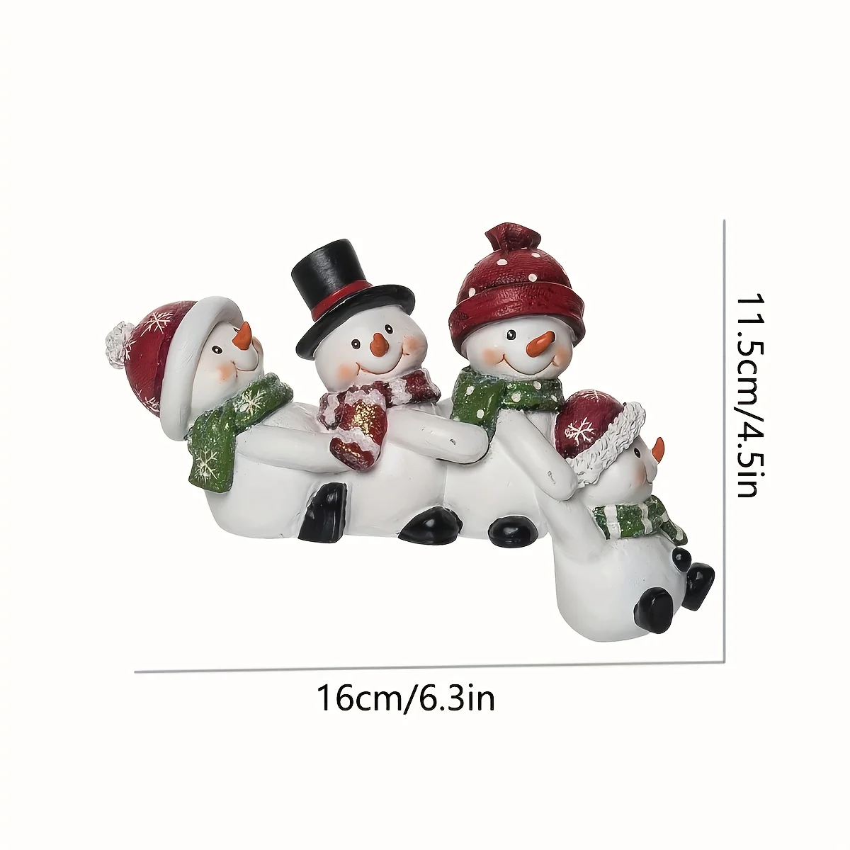 Cute Snowman Resin Decor 6