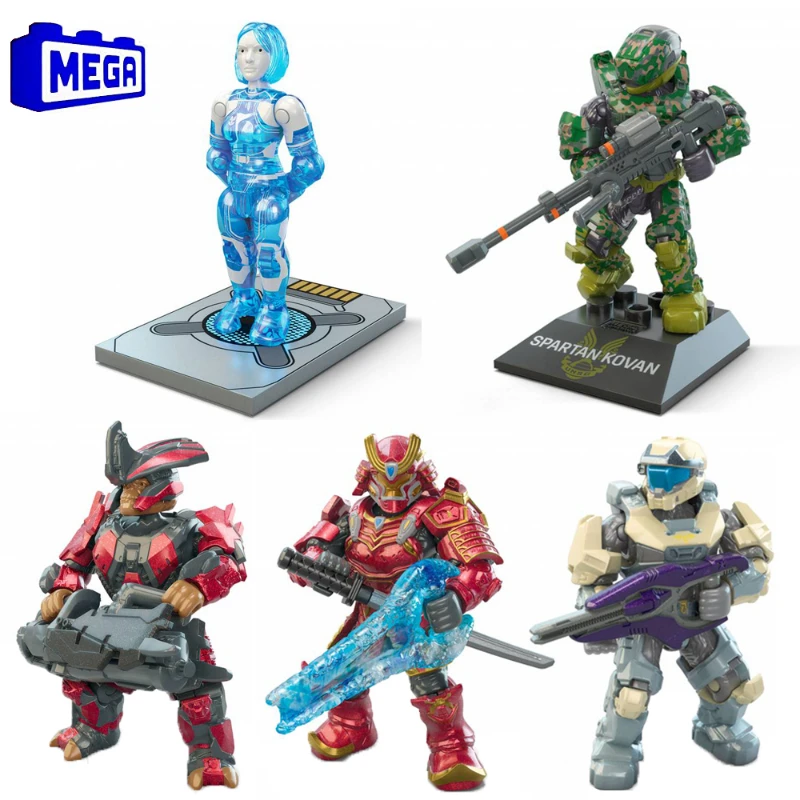 Original Mega Halos Construx Infinites Heroes Serie 17 Spartan Yoroi Kovan Agryna Actionfigur Spielzeug zum Sammeln von Ornamenten – Detail 1