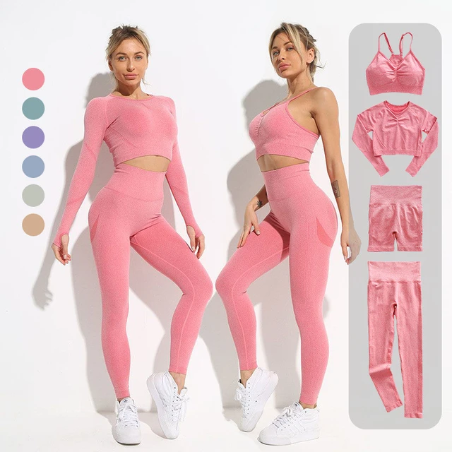 Set Top Leggings Fitness Yoga  2 Piece Yoga Set Top Leggings - Yoga Sets -  Aliexpress