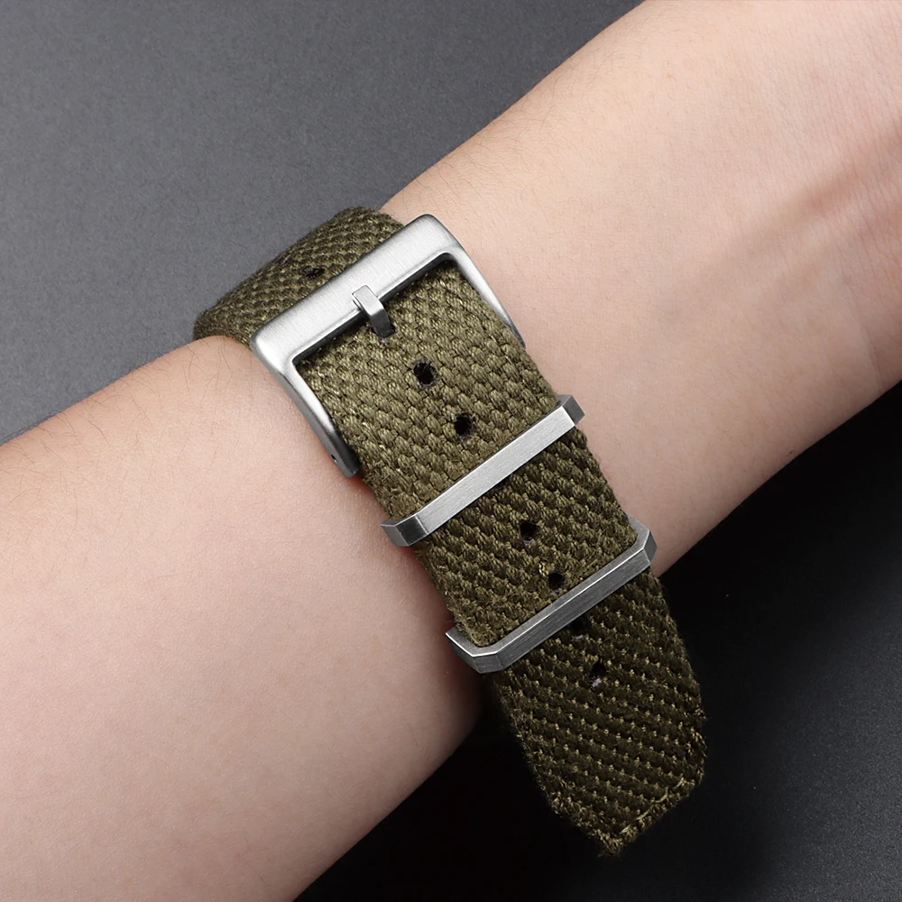 Premium Two-Sided Genuine Nylon Quick Release Sport Watch Band
