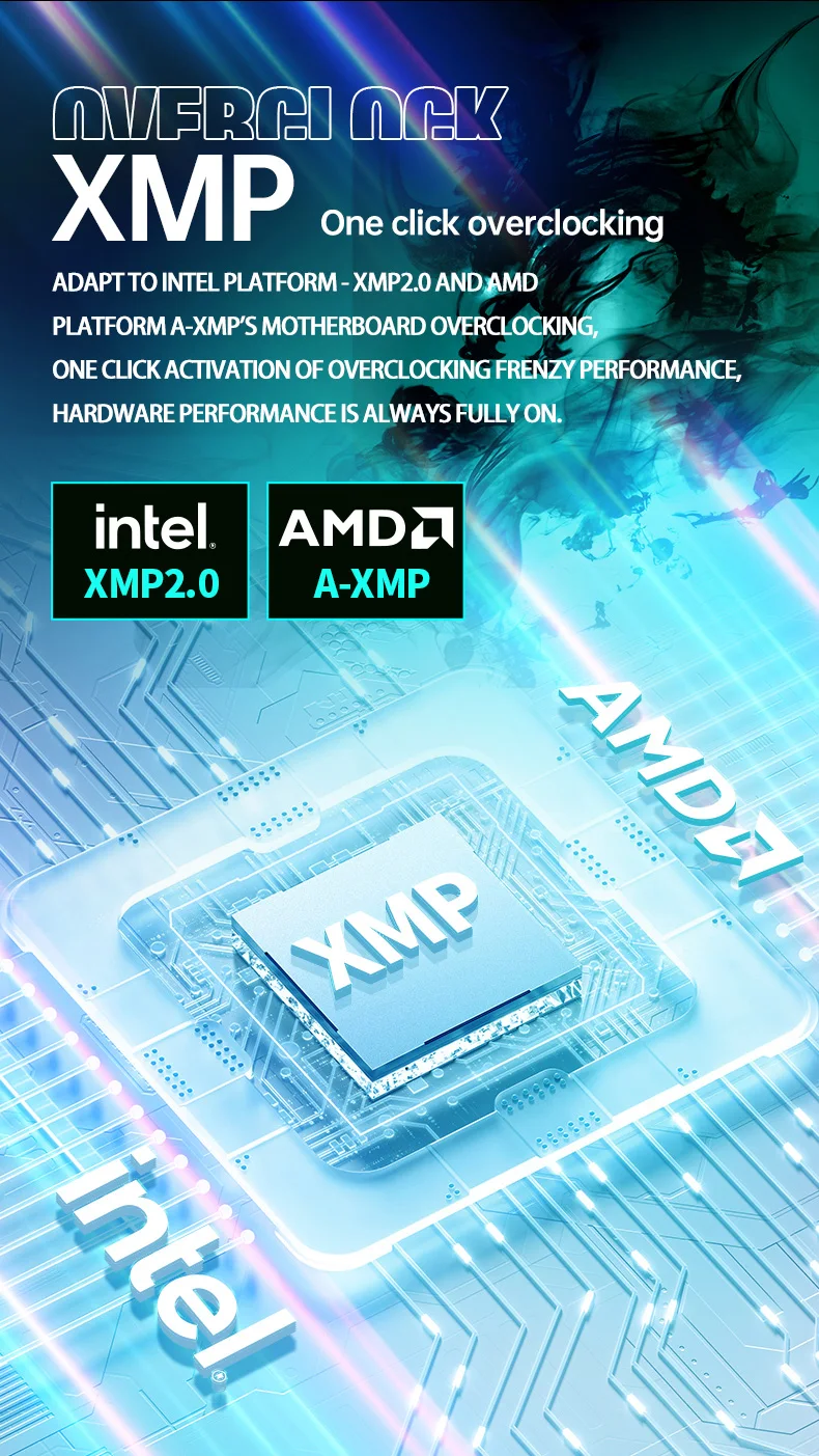 Description Picture 5 of itemMOUGOL RAM DDR4 8GB 3200MHz 288Pin Memory 1.35V RAMs Dual Channel Desktop Components Original Ram White
