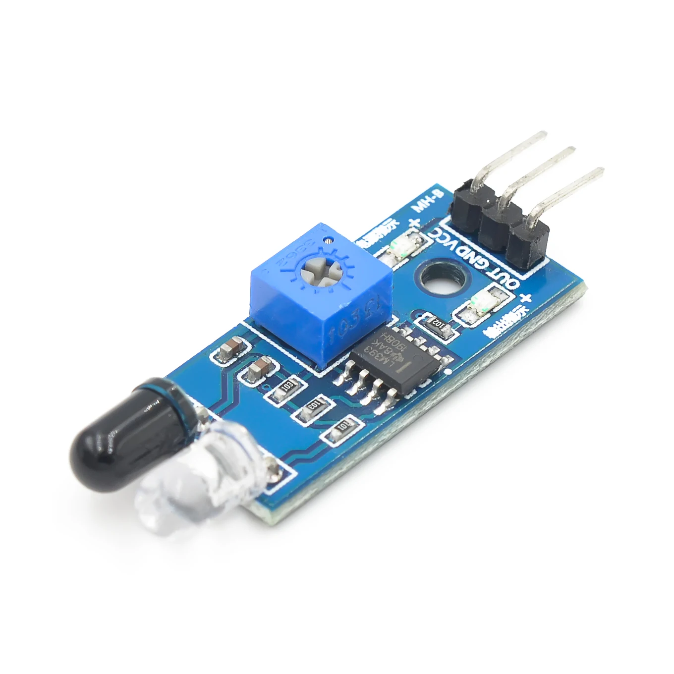 IR Infrarot Hindernis Vermeidung Sensor Modul Smart Car Robot 3-draht Reflektierende Photoelektrische Neue – Detail 3