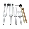4Pcs Tuning Fork Set(128Hz, OM 136.1Hz, MI 528Hz, 4096Hz),for Healing Chakra,Sound Therapy,Reliever Stress 5