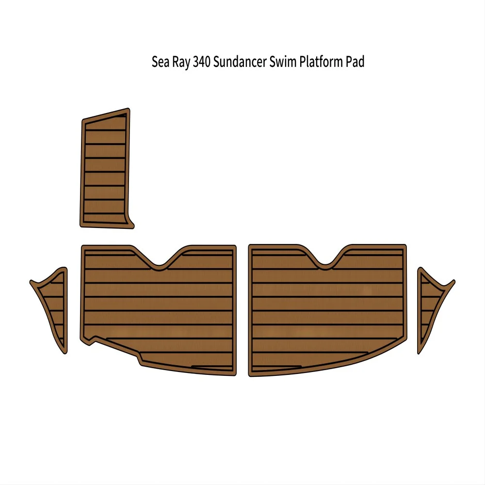 

Коврик для плавания с платформой Sea Ray, коллекция 340 года, напольный коврик из искусственного тикового пенопласта для лодок, морской маринемат, самоклеящийся коврик в стиле Gatorstep