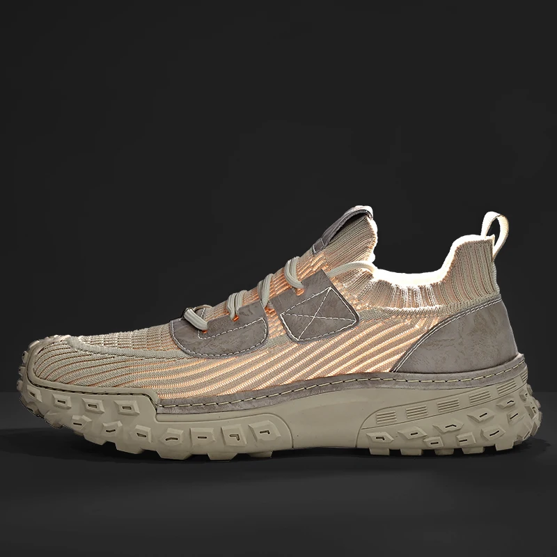 Men Casual Sneakers Breathable Mesh Shoes Men's Non-Slip Outdoor Hiking Shoes Climbing Trekking Shoes Zapatos Hombre Running 6