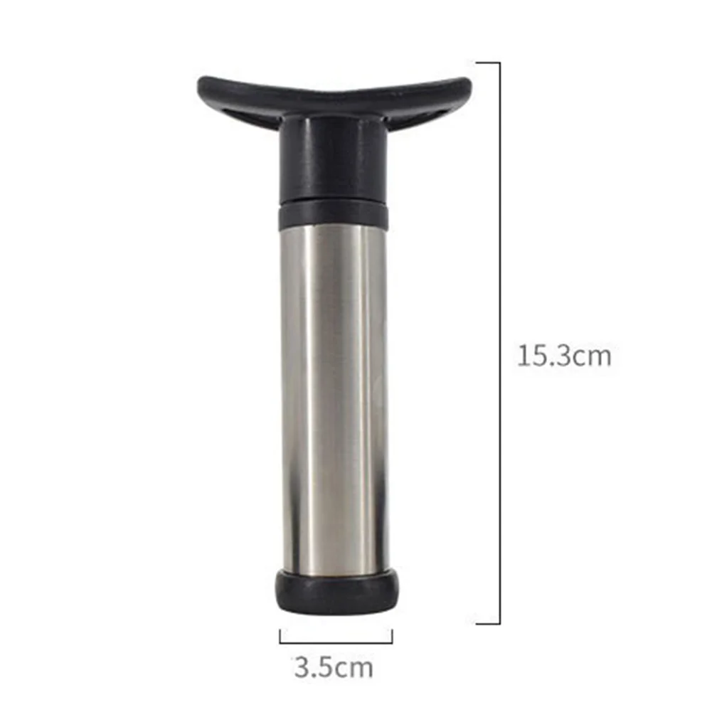 Stainless Steel Vacuum Wine Stopper With 4 Valves Ai Vacuum Pump Sealer Wine Saver Pump Sealer Saver
