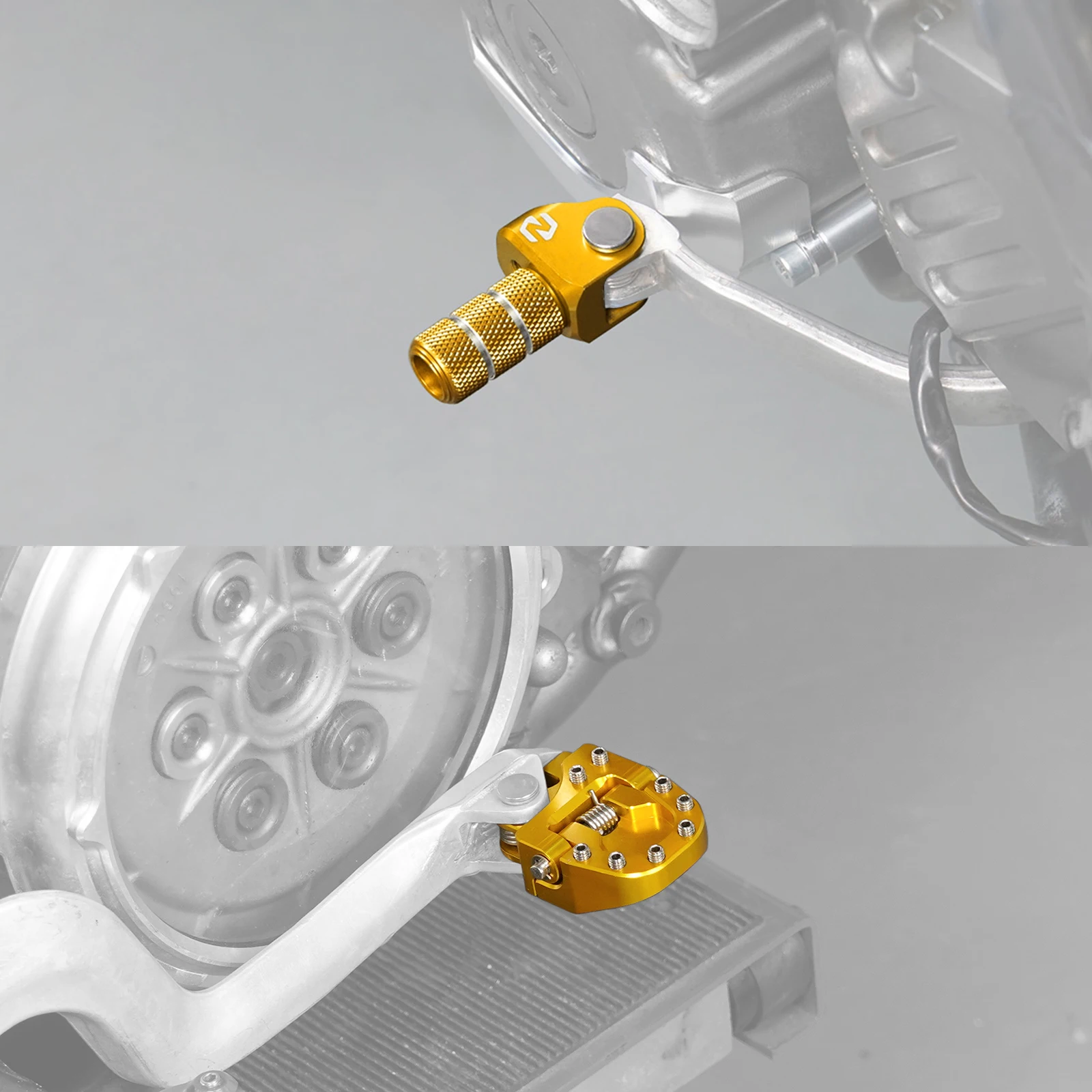 NICECNC Für 2024 Suzuki DR-Z400 DR-Z400E DR-Z400S DR-Z400SM 2000-2024 DR Z400 E S SM Bremspedalplatte Schalthebel-Spitzen-Set – Detail 13