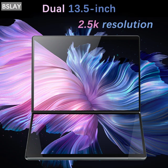 2024 new mini dual screen laptop 13 5 13 5 inch n100 dual touch screen 360