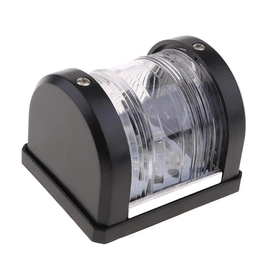 마린 보트 요트 미니 마스트헤드 및 스턴 네비게이션 라이트, 흰색 LED, 12V, 0.54W