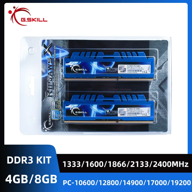 メモリー G.SKILL Ripjaws X DDR3 32GB (2x8G) G.Skill 32GB DDR3 2400MHz PC3-19200 RipjawsZ CL11 1.65V Quad