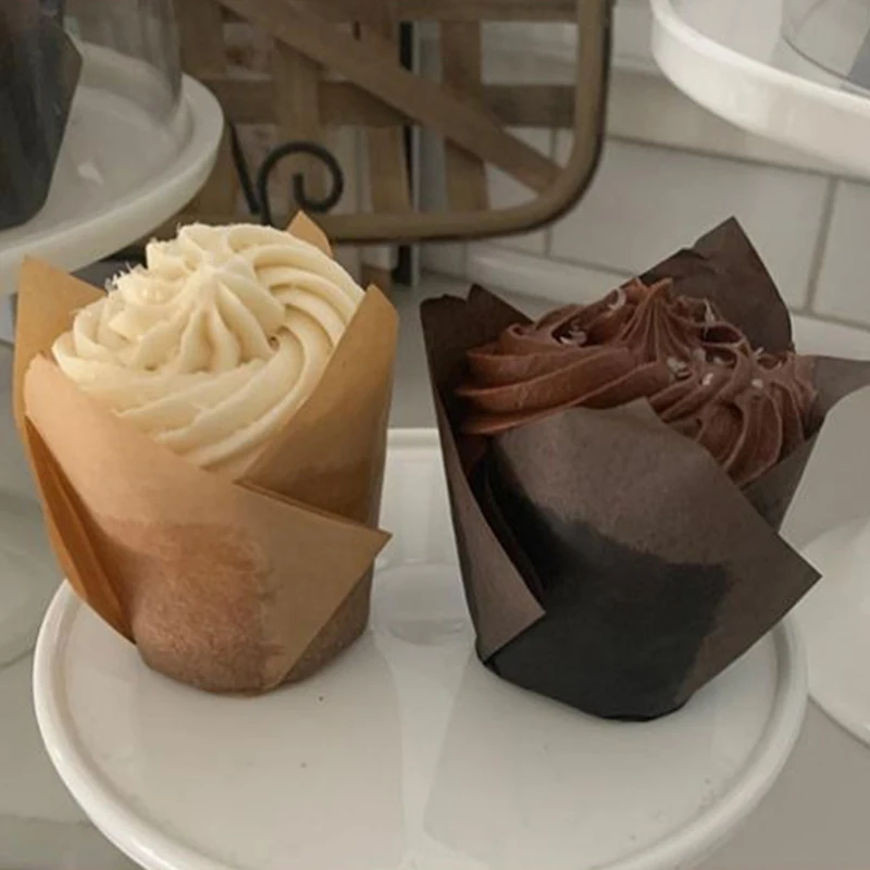 Tulp Cupcake Vormpjes Papier - Oliebestendig (50 stuks)