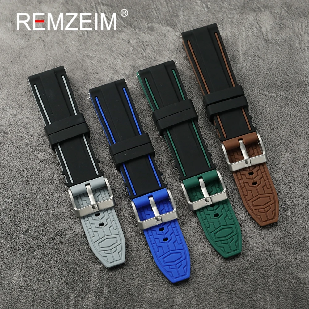 Premium Quick Release Silicone Sport Strap - Soft, Durable Rubber Wristband