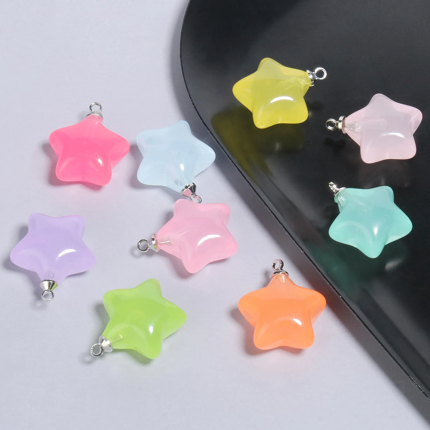 circulatie Antagonist koolhydraat 20X17.5Mm Gemengde Candy Kleur Star Shape Bedels Hangers Kralen Voor  Sieraden Maken Diy Ketting Oorbellen Sleutelhanger Craft 10 Stks/partij| |  - AliExpress