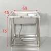 Kitchen Stainless Steel 304 Sink with Bracket Simple Wash Basin Sink Household Washing-up Sink Wash Basin 1