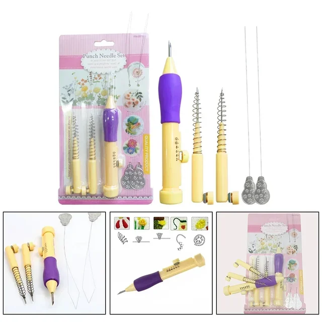 Functional Home Stamping Pen Embroidery Fine Flower Handmade Needle Needlework Traditional Weaving Convenience 5