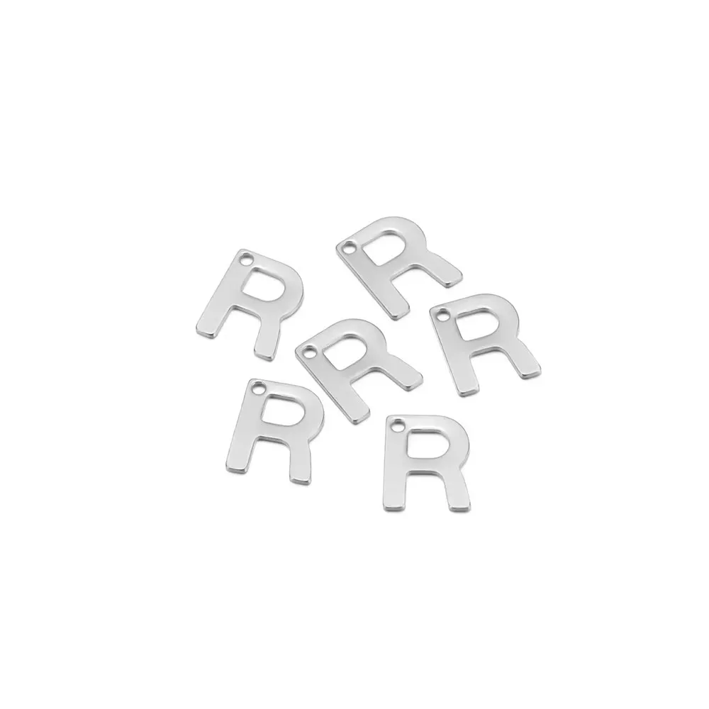 30/50 Stücke Edelstahl Gold Farbe A-Z Buchstaben Charme Einzelnen Alphabet Charms DIY Schmuck Machen Geschenk Halskette Anhänger Großhandel – Detail 5