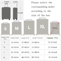 Elasticity Luggage cover Luggage Protective Covers  Suitable18-32 Inch  Suitcase cover Suitcase Dust Cover Travel Accessories 2