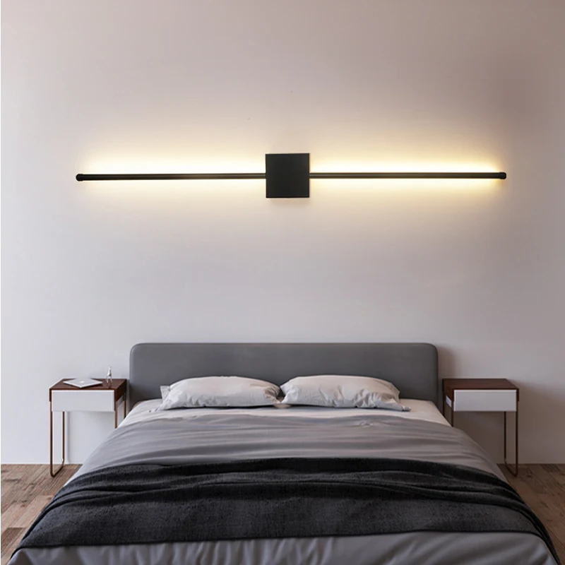 Wall Mounted Lighting Modern Minimalist Wall Lamp l-Shaped Aluminum Frame Living Room Bedroom Hallway Home Decor