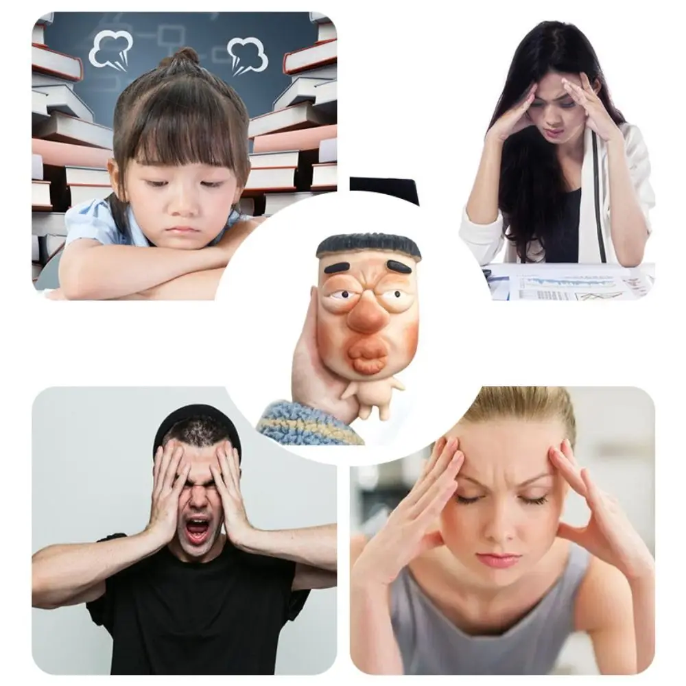 Slow Rebound Ugly Facial Squeeze Toy Kneading Colleague Expression Character Squeezing Toy Soft Handmade