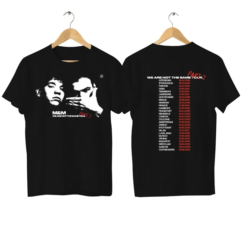 Short Sleeve T Shirt Cotton T Shirt Men T Shirt Casual Marcus and Martinus M&M Tour We Are Not The Same Graphic Summer Short Sleeves S-3XL