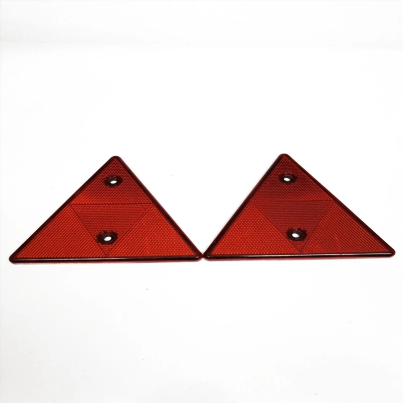 Car Reflector Tail Rear Back Marker for Triangle Automotive Reflector Red Pack of 2 QW