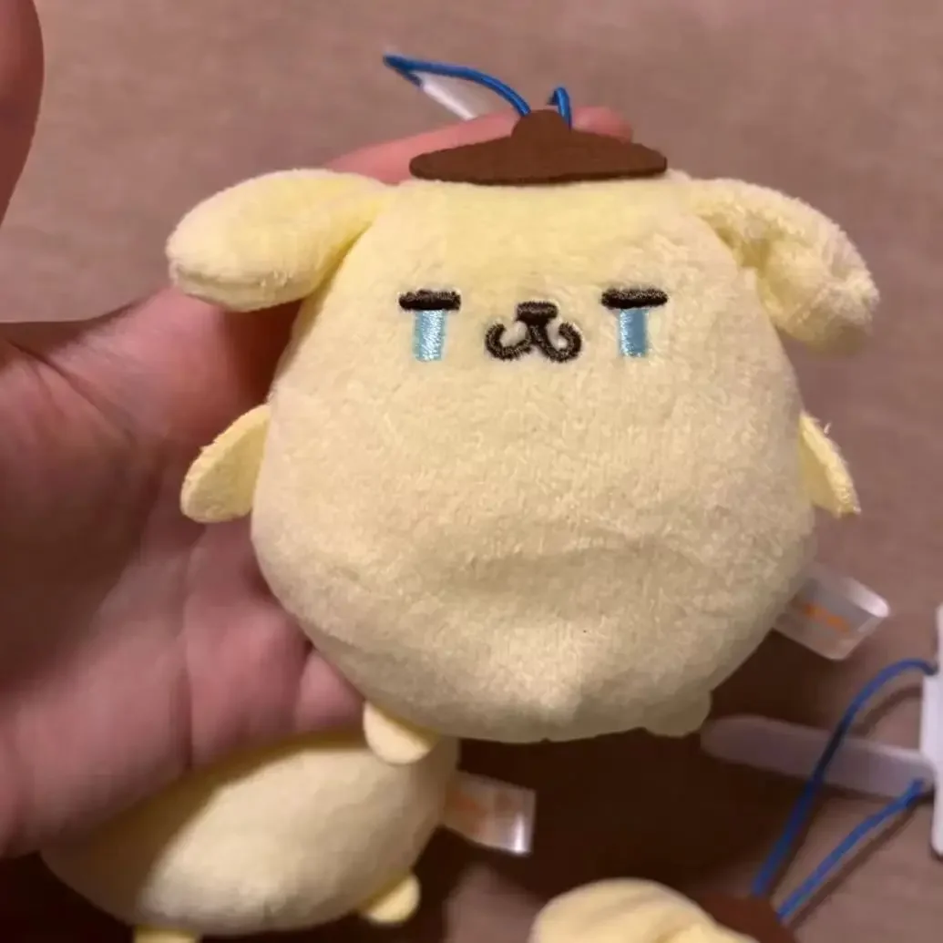 thumbnail image 1 of Muñeco de peluche Sanrio Anime Sad PomPomPurin con diseño de lágrimas de dibujos animados, colgante para mochila, juguete decorativo para niños, regalos, 1 of 5