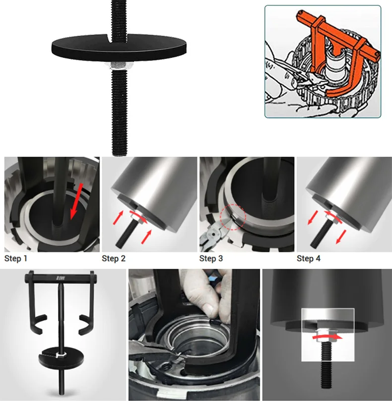 Automatic Transmission Rear Clutch Piston Ring Removal Spring