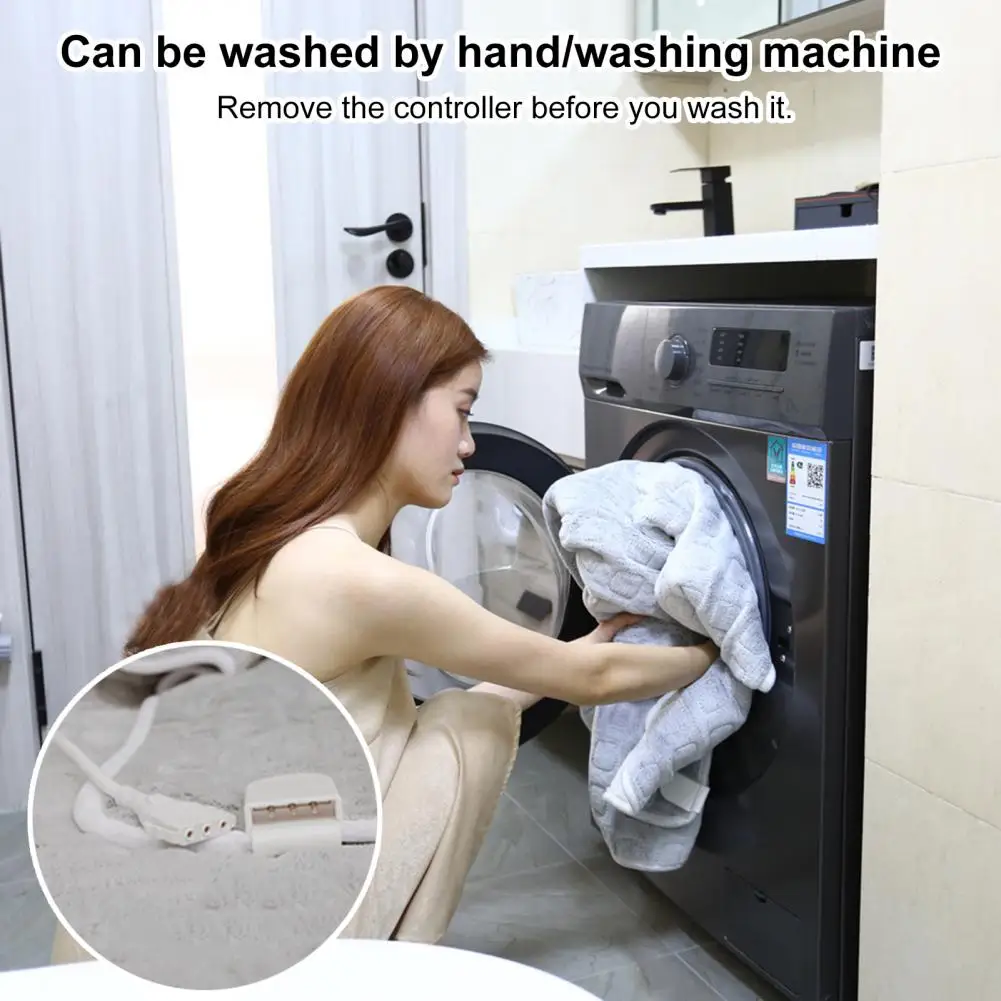 

Heating Blanket EU Plug Power Saving Fast Heating-up Electric Heated Blanket Winter Warming Accessories couverture chaude hivers