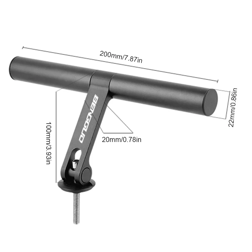 10/20/30cm Bicycle Handlebar Extended Bracket Aluminum Alloy Adjustable Extension Bar Bike Computer Light Phone Stand