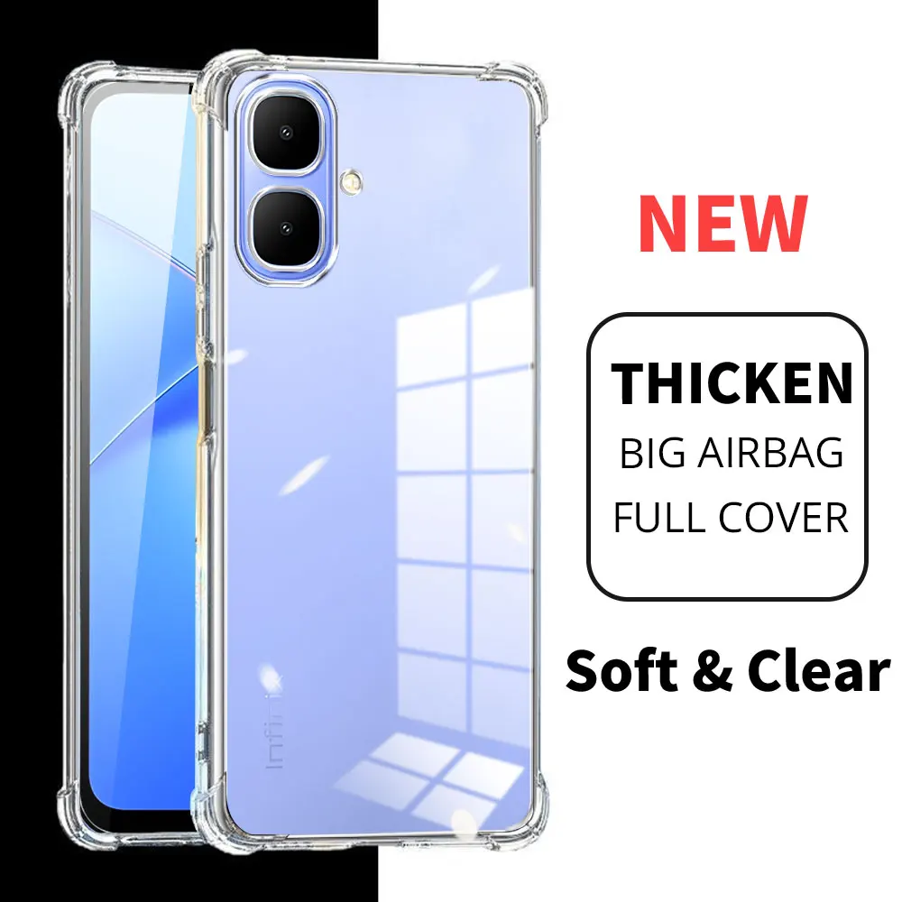 Airbag Anti-Drop Clear TPU Phone Case with Soft Silicone Cover