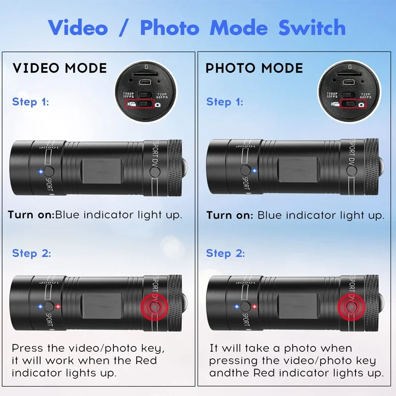 Action Camera Sport Bicycle Camera DV Video Dash Cam Motorcycle Bike Motion Helmet Camcorder Car Drive Recorder F91080P PX4 Waterproof