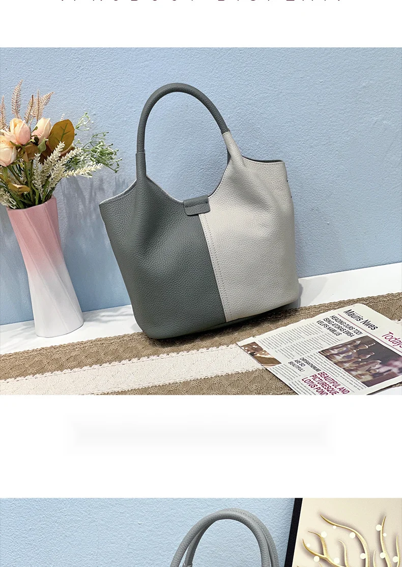 Echtleder Schultertasche Nischen-design Luxus Handtasche Damen_voghion.com