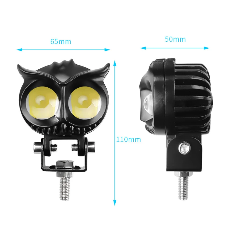 Projecteur LED double couleur pour moto, motocyclette, Scooter, pour café  Racer, lampe de projecteur auxiliaire - AliExpress