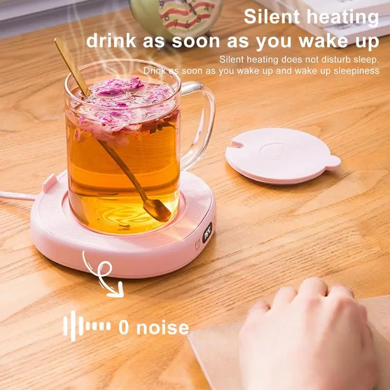 Mug Warmer 3 Temperature Desk Coffee Warmer Beverage Warmers 8H Auto Shut Off Smart Cup Warmer Thermostat Coaster For Hot Coffee