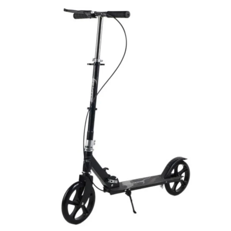 Children's Pedal Scooter Power-assisted Folding Scooter Big Roller Skating Pulley PVC Laser Wheel With Handbrake