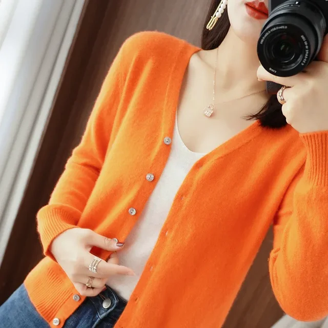 Women Cardigans 2025 Autumn Winter Single Breasted Knitwears Long Sleeve Warm Knit Cardigan Korean Fashion Spring casual Sweater