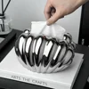 Lovely Luxury Shell-shaped Tissue Box Modern Table Napkin Holder Nordic Home Decor Desktop Storage Ceramic Crafts Accessories 3