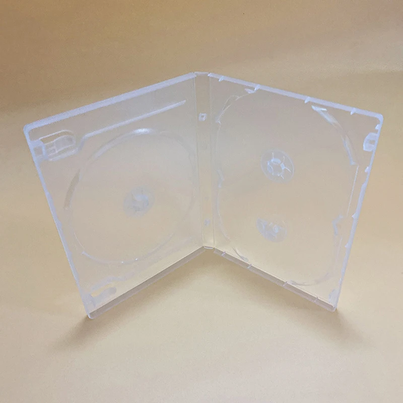 [H]정사각형 투명 바닥 CD 박스 빈 CD 케이스 PP 플라스틱 밀키 투명 CD 케이스 CD 케이스 용량 3디스크