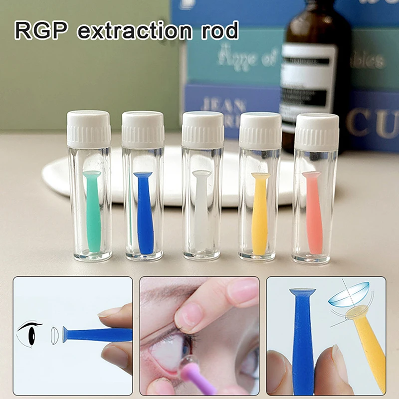 Men Women Handy Silicone Contact Lenses Small Inserter Plunger Suction Cups Stick For Mini Contact Lens Inserter Remover Tool contact lenses tools
