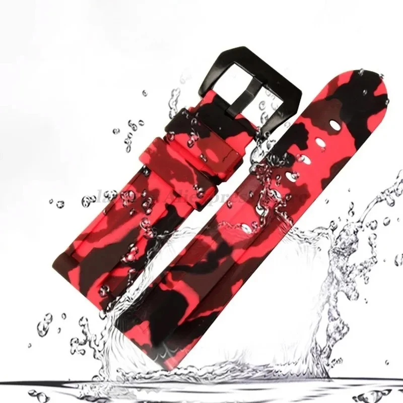 Camouflage Silicone Sport Watch Band - Versatile Rubber Bracelet