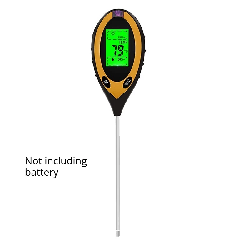 1 יחידה חדשה! מבחן PH ולחות של האדמה, מבחן מים תזונתי בדיוק גבוה לגינון ביתי, פרחים ודשא