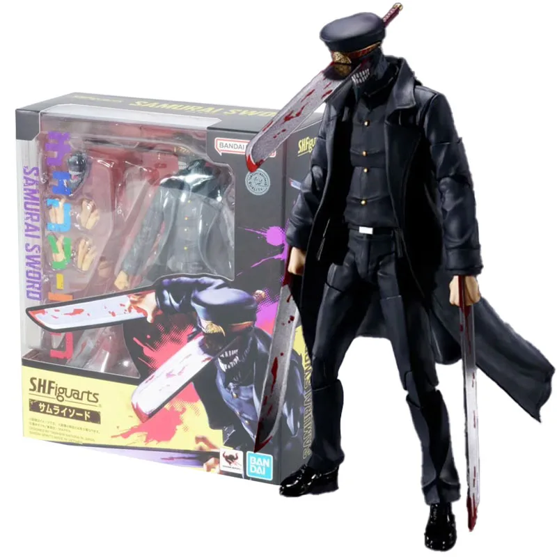 

Bandai Подлинная фигурка бензопила мужская модель комплект Аниме фигурки S.H. Фигурки самурайский меч Коллекционная модель фигурки для мальчиков Игрушки