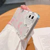 Pink Butterfly Pattern Phone Case For iPhone 16 14 13 12 11 15 Pro Max 7 8 Plus XS XR X SE 2022 Personalized Border Soft Cover 4