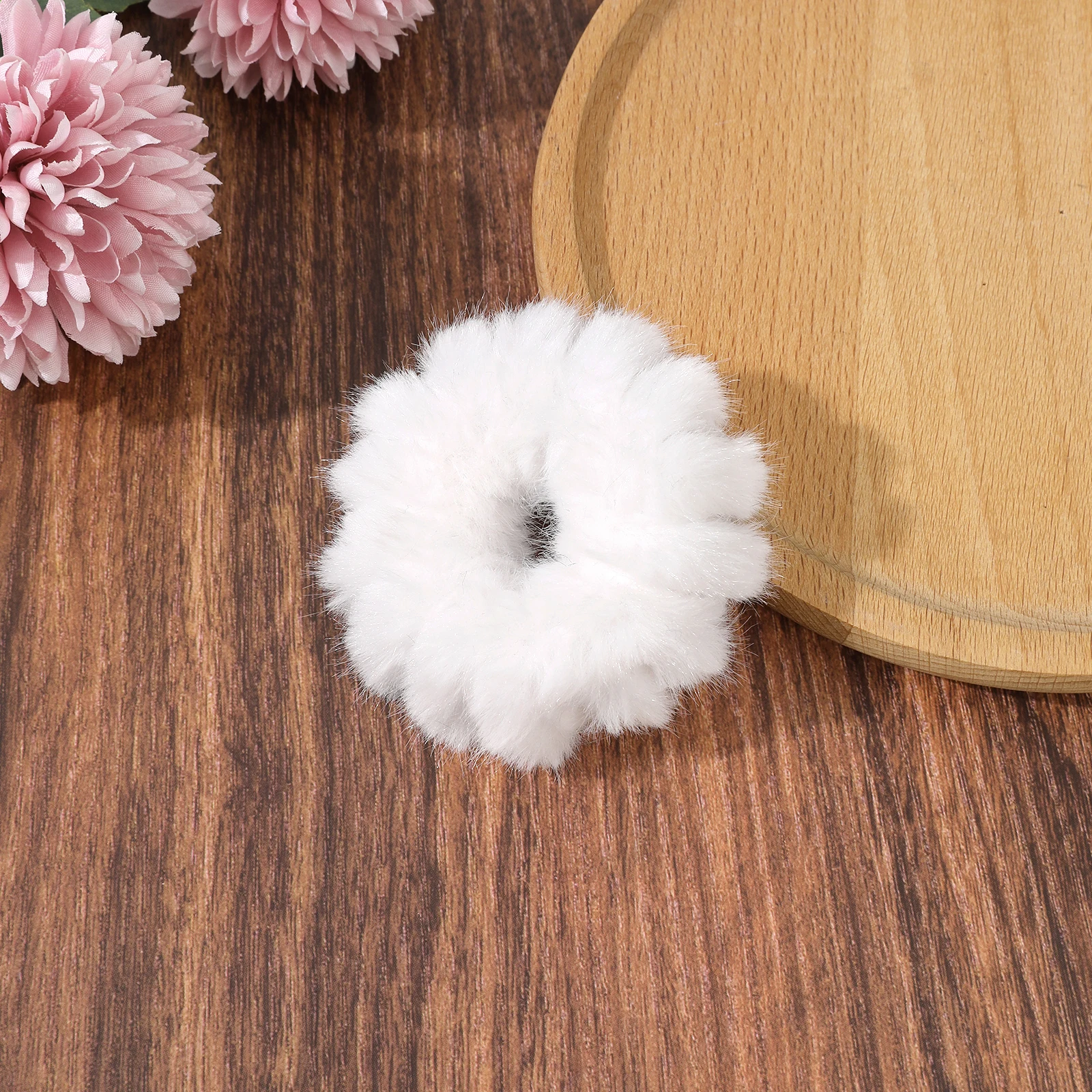 1pc Elastic Rubber Band Women New Plush Hair Rope Ring Hair Ties Ponytail Holders Girl Kid Headwear Durable Hair Accessories